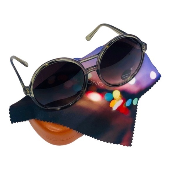 Women's Komono Sunglasses NEW Coco Black Smoke - Picture 9 of 10